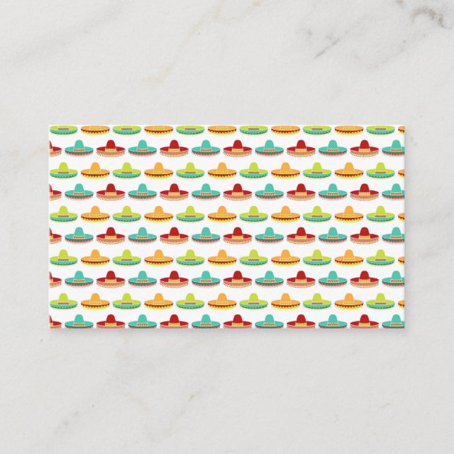 Cinco de Mayo Sombrero Mariachi Mexican Culture Business Card (Front)