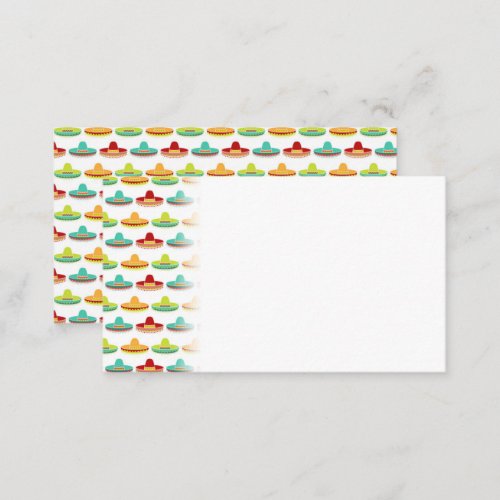 Cinco de Mayo Sombrero Mariachi Mexican Culture Place Card