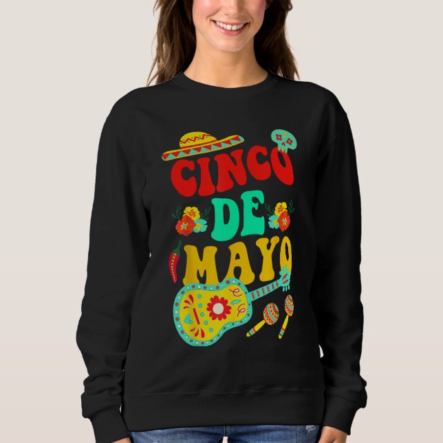 Cinco De Mayo Sombrero Mexican Fiesta 5 De for men Sweatshirt (Front)