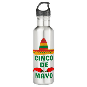Cinco De Mayo Stainless Steel Water Bottle