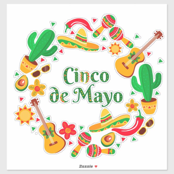 Cinco De Mayo Sticker | Zazzle.com