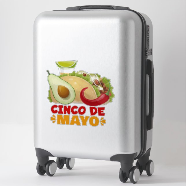Cinco De Mayo  Sticker (Suitcase)