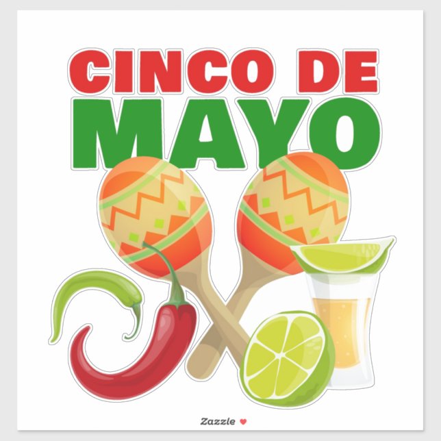 Cinco De Mayo  Sticker (Sheet)