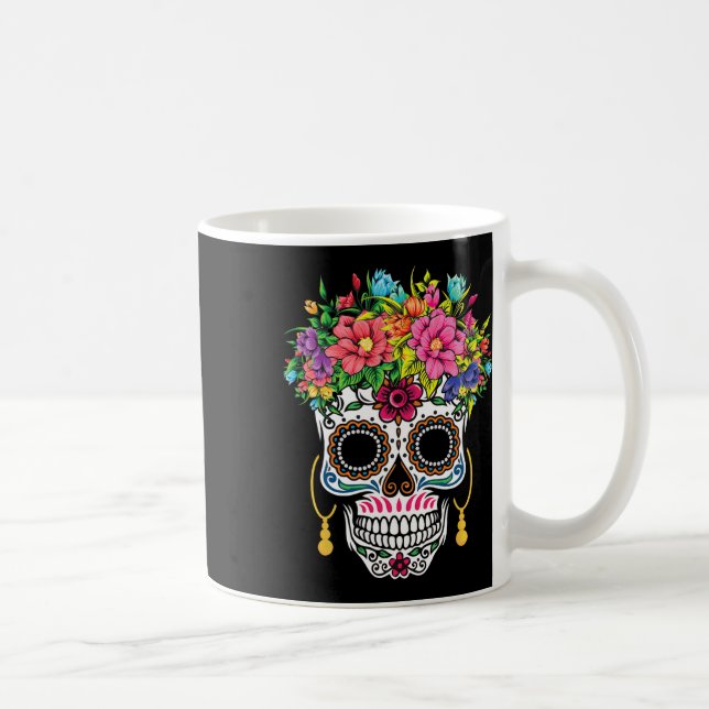 Cinco De Mayo Sugar Skull Dia De Los Muertos Day O Coffee Mug (Right)