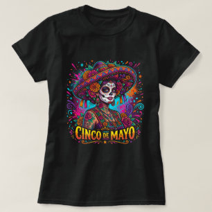 Cinco de Mayo Sugar Skull Shirt Women’s Mexican Fi
