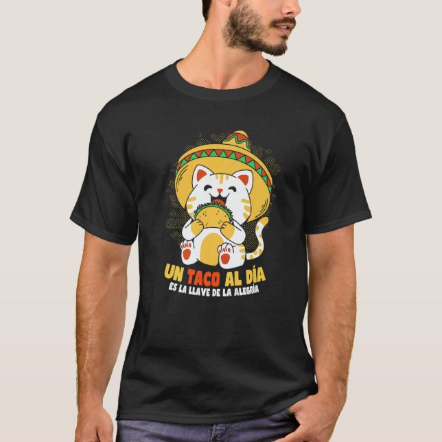 Cinco de Mayo Taco Cat   T-Shirt (Front)