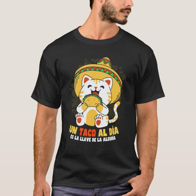 Cinco de Mayo Taco Cat T-Shirt (Front)