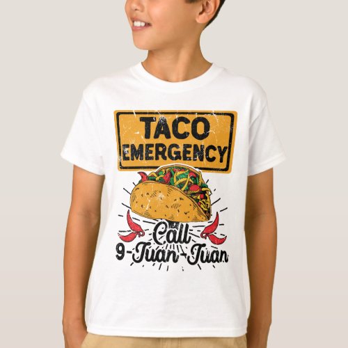 Cinco De Mayo Taco Emergency Call 9 Juan Juan T_Shirt