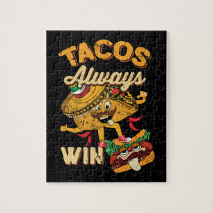 Cinco De Mayo Taco Lover Vintage Tacos Jigsaw Puzzle
