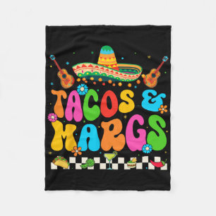 Cinco De Mayo Tacos And Margs Mexican Fiesta Party Fleece Blanket