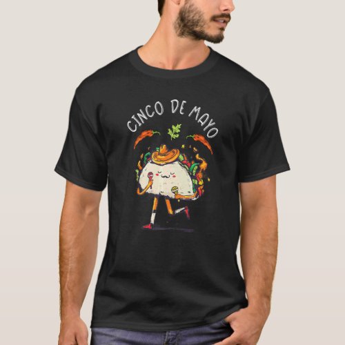 Cinco De Mayo Tacos Fiesta Surprise Camisa 5 De Ma T_Shirt