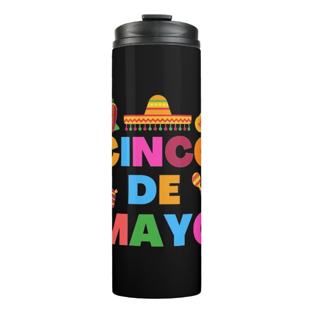 Cinco De Mayo Thermal Tumbler (Front)