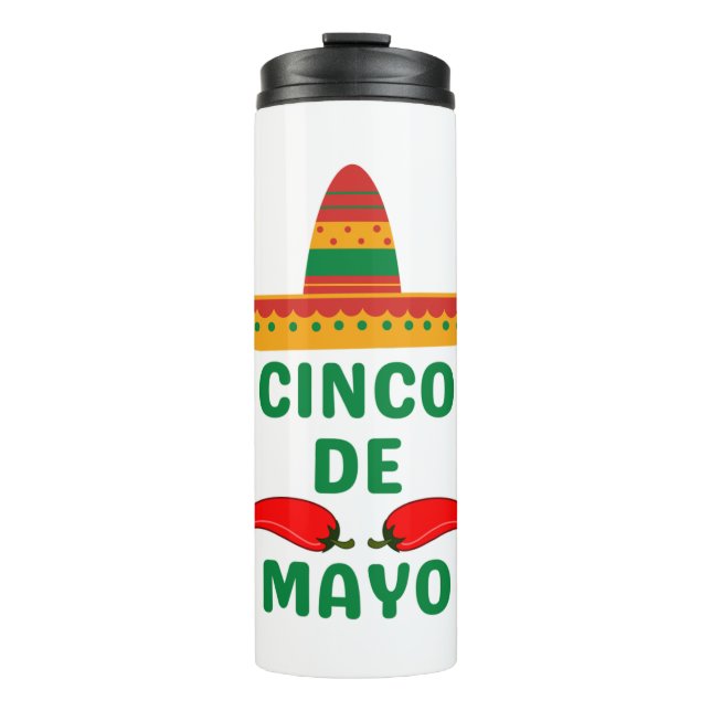 Cinco De Mayo Thermal Tumbler (Front)