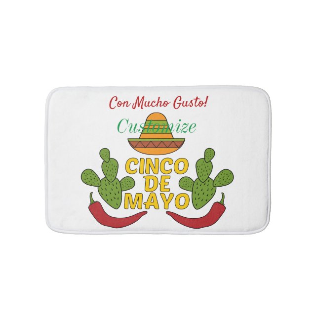 Cinco de Mayo Thunder_Cove Bath Mat (Front)