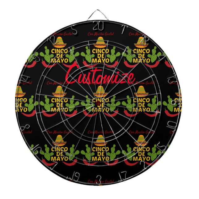 Cinco de Mayo Thunder_Cove Dart Board (Front)