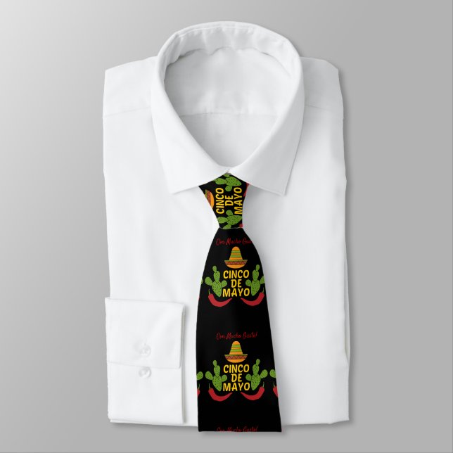 Cinco de Mayo Thunder_Cove Neck Tie (Tied)
