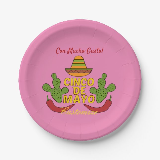 Cinco de Mayo Thunder_Cove Paper Plates (Front)