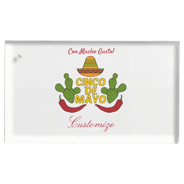 Cinco de Mayo Thunder_Cove Place Card Holder (Front)