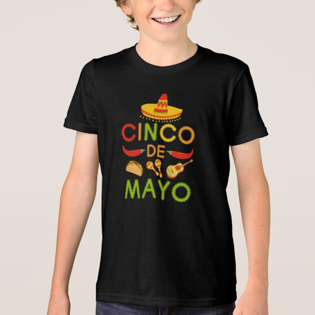 Cinco de Mayo Tri-Blend Shirt (Front)