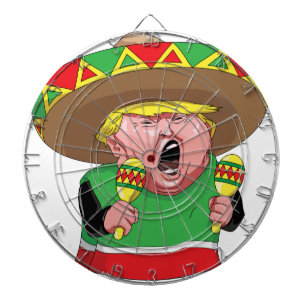 Cinco de Mayo trump Dartboard With Darts