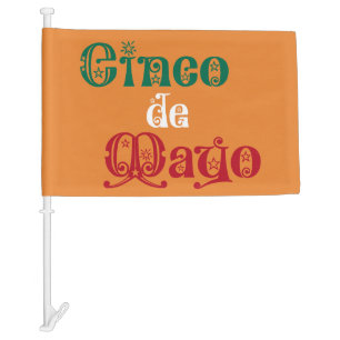 Cinco de Mayo Typography Mexican Flag Colors