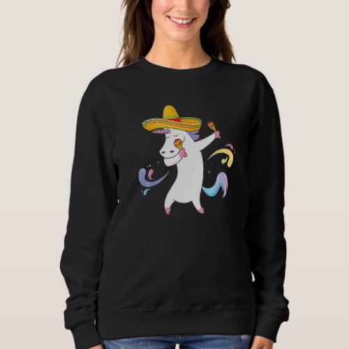 Cinco De Mayo Unicorn Cute Costume Mexican Festiva Sweatshirt