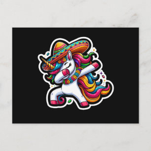 Cinco de Mayo Unicorn Postcard