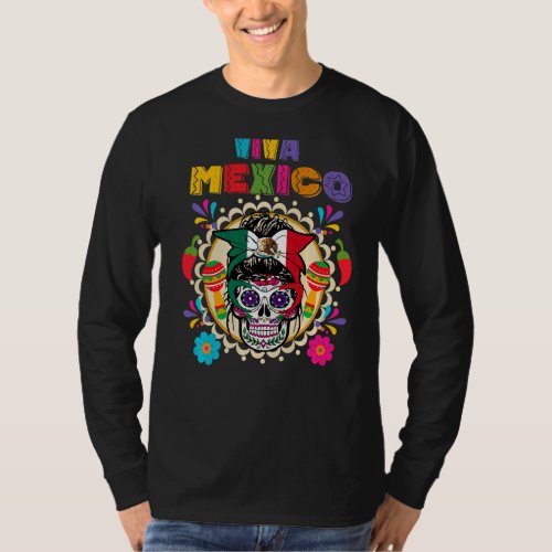 Cinco De Mayo Viva Mexico Mexican Flag Women Mothe T_Shirt