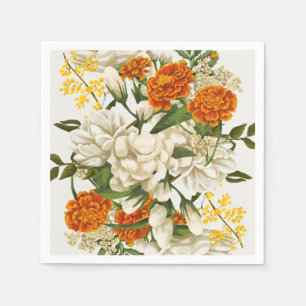 Cinco De Mayo-Watercolor floral Napkins