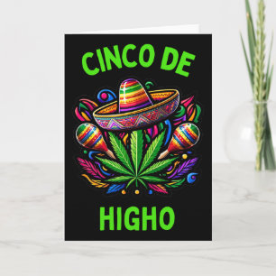 Cinco De Mayo Weed Funny Stoner Humor 1 Card