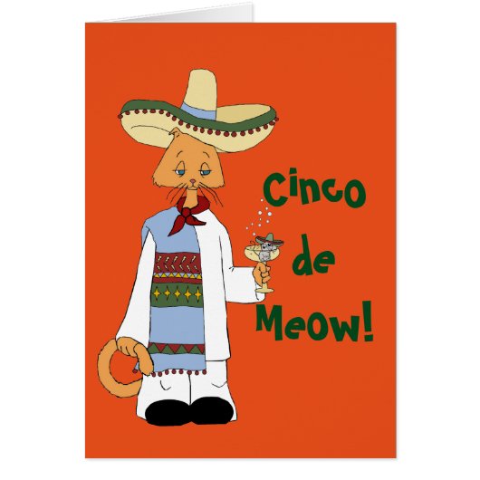 Cinco de Meow Cards (Front)