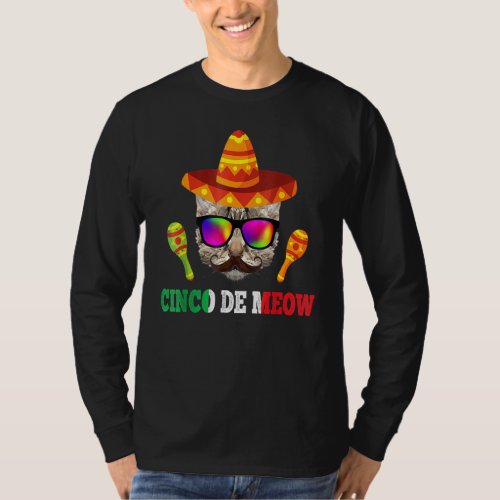 Cinco De Meow Cat   Cinco De Mayo 2012 Holiday T_Shirt