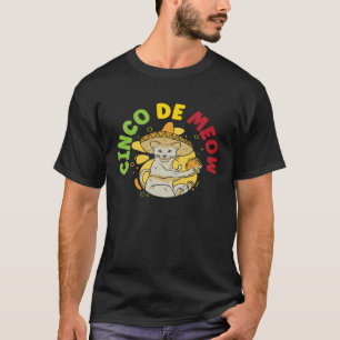 Cinco de Meow Cat  Mexico Pride Mexican Cinco De M T-Shirt