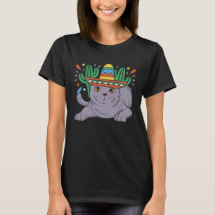 Cinco de Meow Cat  Mexico Pride Mexican Cinco De M T-Shirt