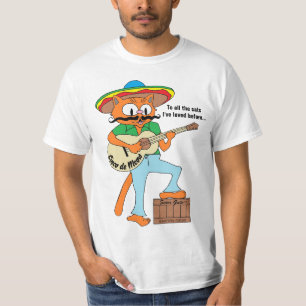 "Cinco de Meow" Cinco de Mayo Mexican Cartoon Cat  T-Shirt