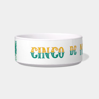 Cinco De Meowo Ceramic Pet Bowl
