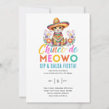 Cinco De Meowo Fun Cat Fiesta Party Time  