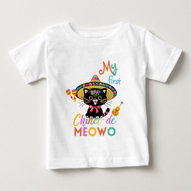 CINCO DE MEOWO Tee for Baby's 1st Cinco De Mayo (Front)