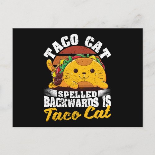 Cinco De Myo Cats Tacocat spelled backwards Postcard