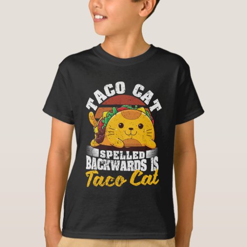 Cinco De Myo Cats Tacocat spelled backwards T_Shirt