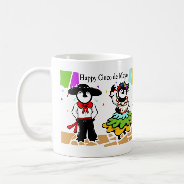 Cinco de Penguinos Coffee Mug (Left)