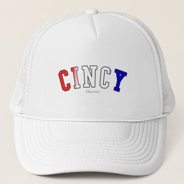 Cincy in Ohio State Flag Colors Mesh Hat