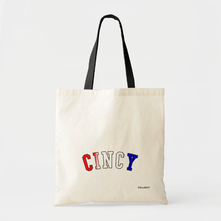 Cincy in Ohio State Flag Colors Tote Bag