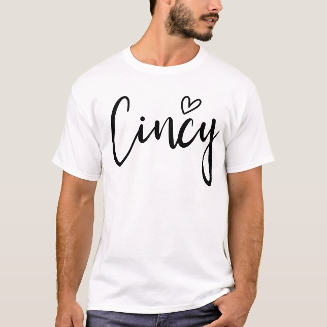 Cincy My Home Love Cincinnati Ohio Women's Cincy T-Shirt (Front)