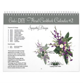 Cinda's DIY Sympathy Floral Cookbook Calendar #2