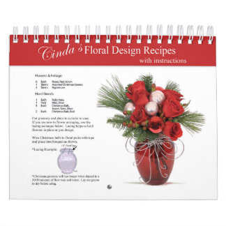 Cinda's Floral Design Recipes with instructions Calendar