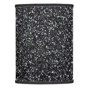 Cinder Black Glitter Lamp Shade