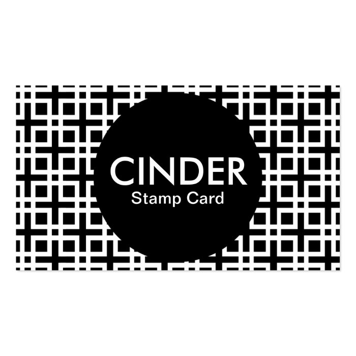 cinder stamp card business card template