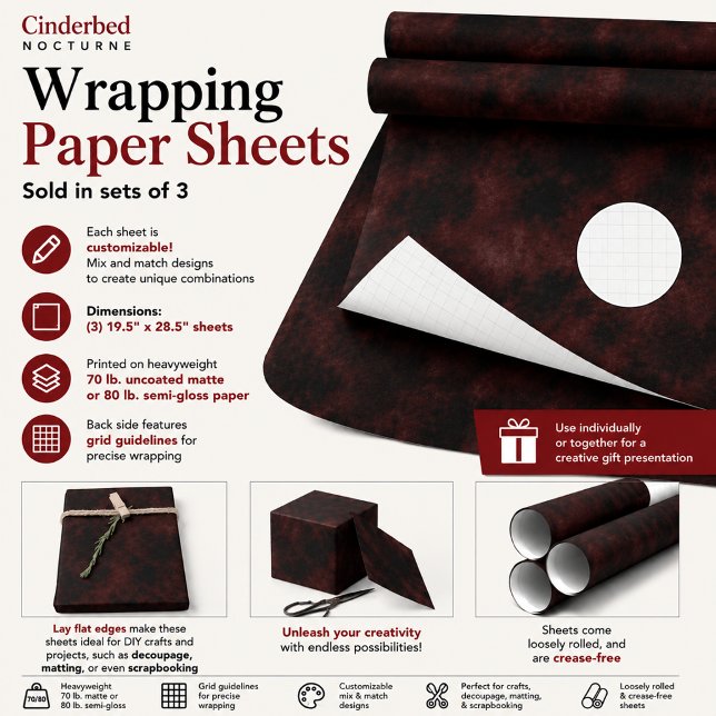Cinderbed Nocturne Wrapping Paper Sheets (Creator Uploaded)