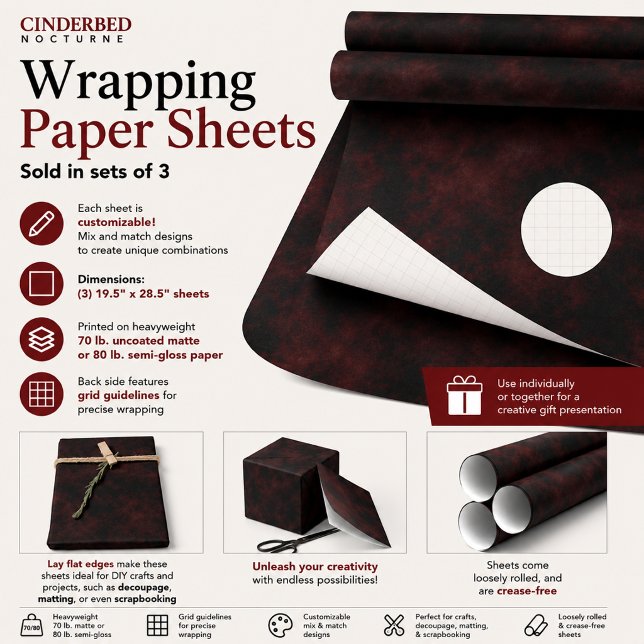 Cinderbed Nocturne Wrapping Paper Sheets (Creator Uploaded)